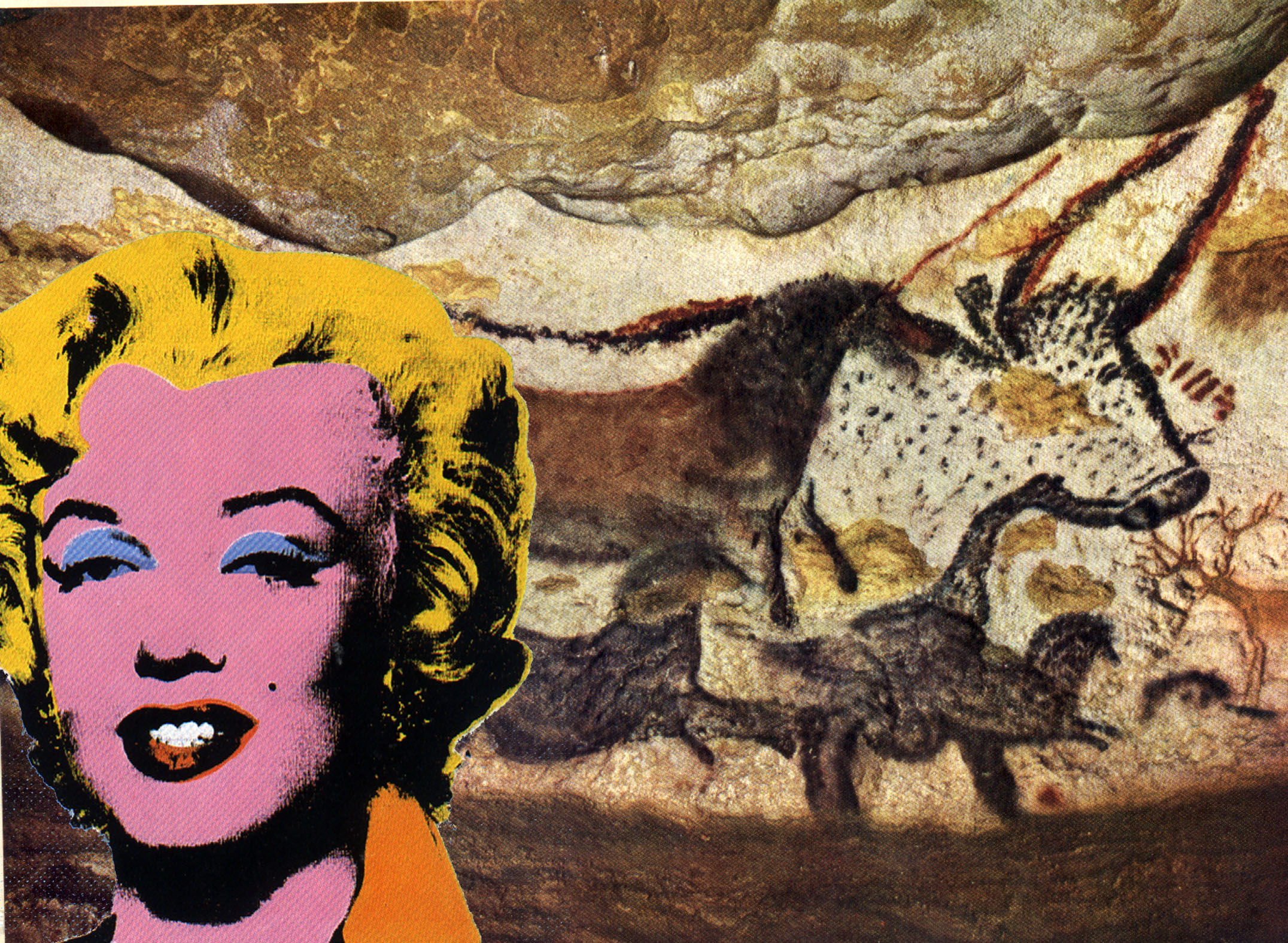 Ori Raz, ANDY WARHOL AT LEVEL TWO IN THE POST MODERN CAVE 15, 2015.